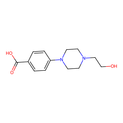 4-[4-(2-Hydroxy-ethyl)-piperazin-1-YL]-benzoic acid structure