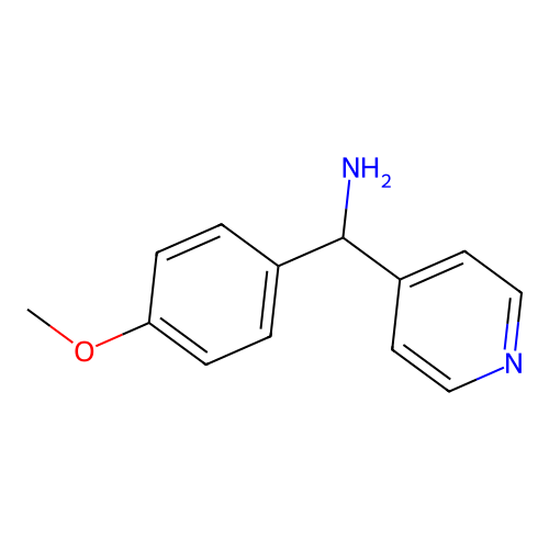 (4-Methoxyphenyl)(pyridin-4-yl)methanamine structure