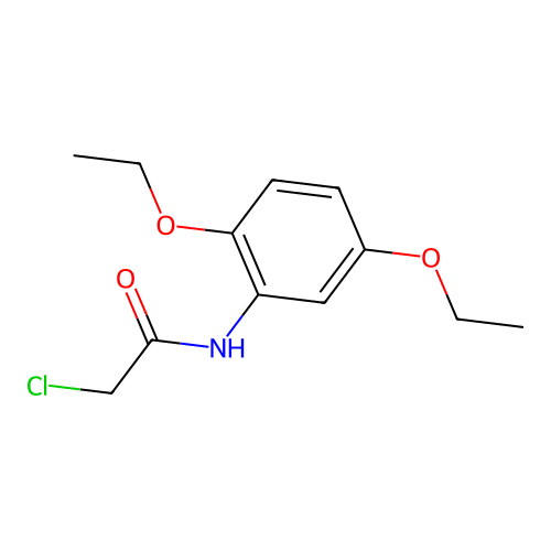 2-chloro-N-(2,5-diethoxyphenyl)acetamide structure