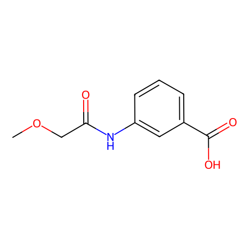 3-[(Methoxyacetyl)amino]benzoic acid structure