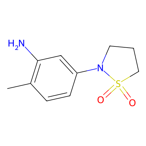 2-(3-Amino-4-methylphenyl)isothiazolidine 1,1-dioxide structure