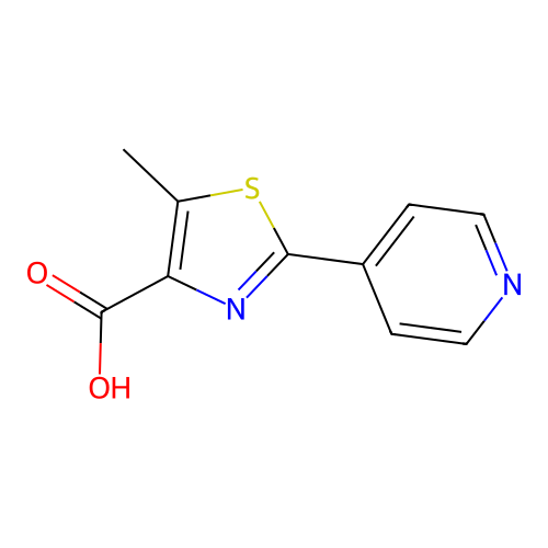 5-Methyl-2-(4-pyridyl)-1,3-thiazole-4-carboxylic acid structure