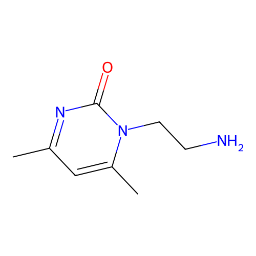1-(2-aminoethyl)-4,6-dimethylpyrimidin-2(1H)-one structure
