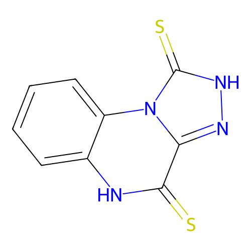 (1,2,4)Triazolo(4,3-a)quinoxaline-1,4(2H,5H)-dithione structure