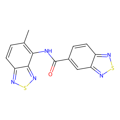 N-(5-methyl-2,1,3-benzothiadiazol-4-yl)-2,1,3-benzothiadiazole-5-carboxamide structure