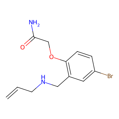 2-{4-Bromo-2-[(prop-2-en-1-ylamino)methyl]phenoxy}acetamide structure
