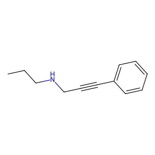 (3-Phenyl-2-propyn-1-yl)propylamine structure
