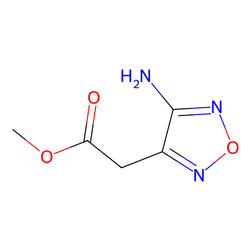 Methyl 2-(4-amino-1,2,5-oxadiazol-3-yl)acetate structure