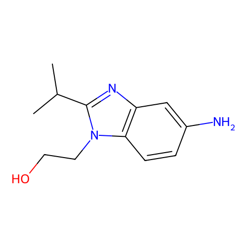 2-(5-Amino-2-isopropyl-benzoimidazol-1-yl)-ethanol structure