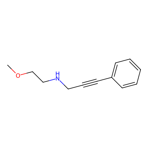 N-(2-methoxyethyl)-3-phenylprop-2-yn-1-amine structure