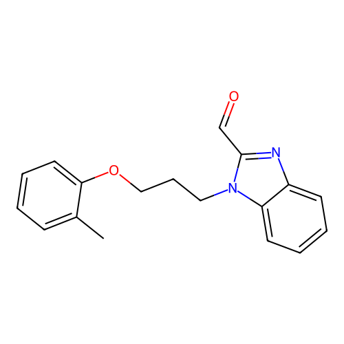 1-[3-(2-Methylphenoxy)propyl]benzimidazole-2-carbaldehyde structure