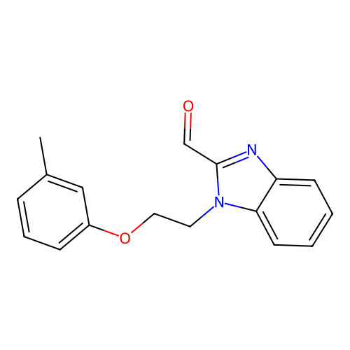 1-[2-(3-Methylphenoxy)ethyl]benzimidazole-2-carbaldehyde structure