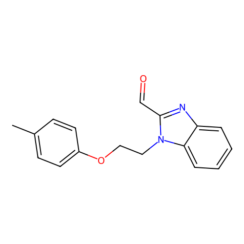 1-[2-(4-Methylphenoxy)ethyl]benzimidazole-2-carbaldehyde structure