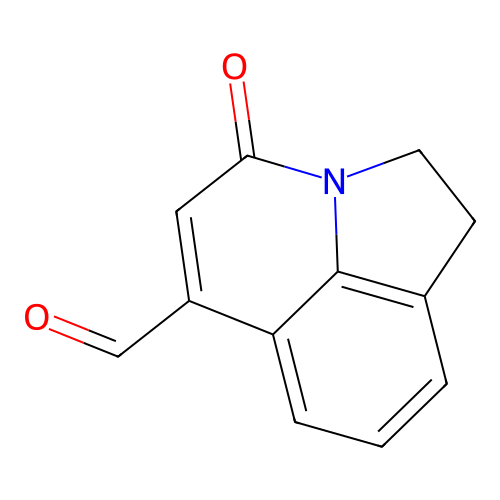 4-oxo-1,2-dihydro-4H-pyrrolo[3,2,1-ij]quinoline-6-carbaldehyde structure