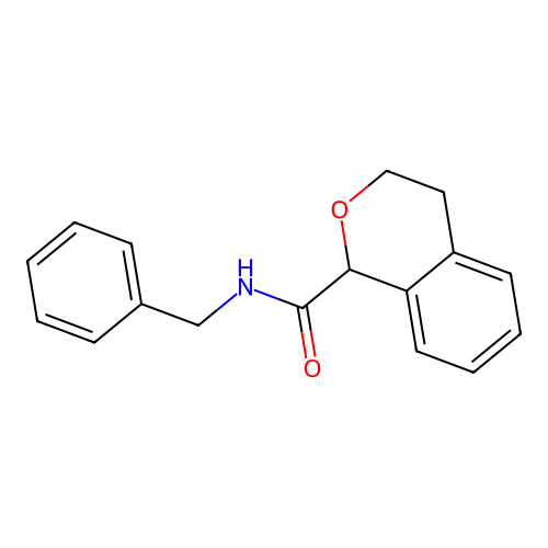N-benzyl-3,4-dihydro-1H-isochromene-1-carboxamide structure