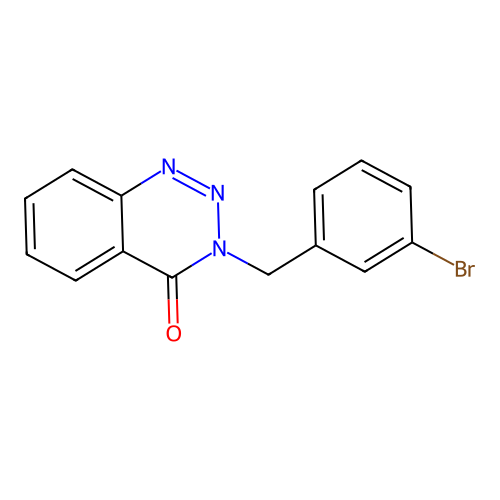 3-(3-bromobenzyl)-1,2,3-benzotriazin-4(3H)-one structure