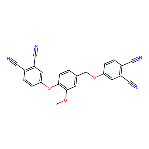4-[[4-(3,4-Dicyanophenoxy)-3-methoxyphenyl]methoxy]-1,2-benzenedicarbonitrile structure