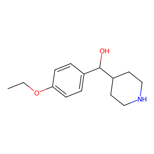 (4-Ethoxyphenyl)(piperidin-4-yl)methanol structure