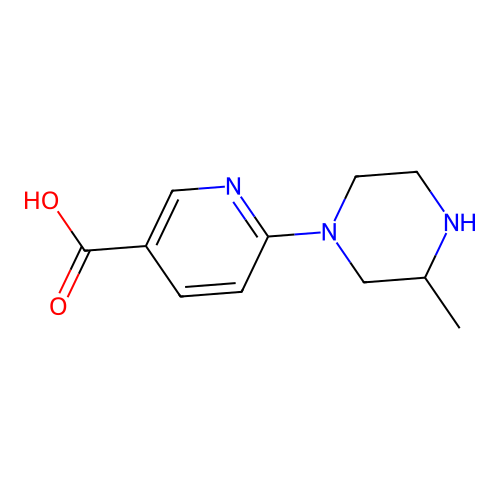 6-(3-methylpiperazin-1-yl)pyridine-3-carboxylic Acid structure