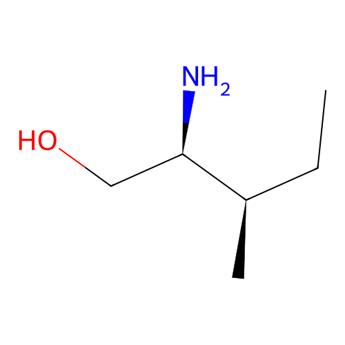 (2S,3R)-2-amino-3-methylpentan-1-ol structure