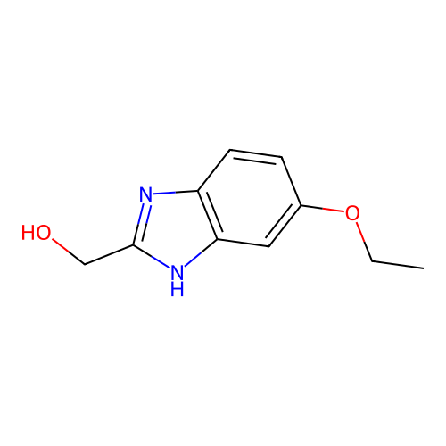 (5-ethoxy-1H-benzimidazol-2-yl)methanol structure