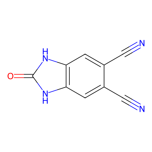 1H-1,3-Benzimidazole-5,6-dicarbonitrile, 2,3-dihydro-2-oxo- structure