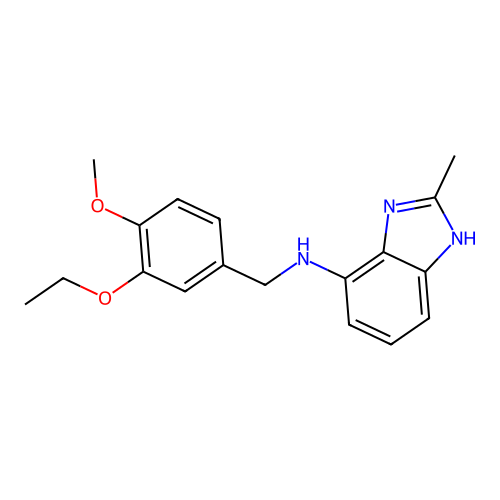 N-(3-Ethoxy-4-methoxybenzyl)-2-methyl-1H-benzo[d]imidazol-4-amine structure