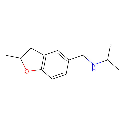 N-[(2-methyl-2,3-dihydro-1-benzofuran-5-yl)methyl]propan-2-amine structure