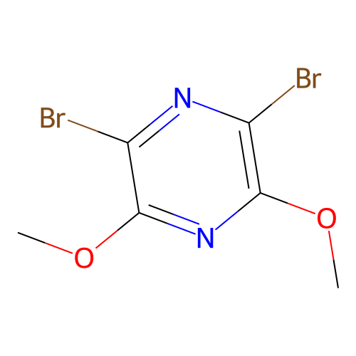 2,6-Dibromo-3,5-dimethoxypyrazine structure