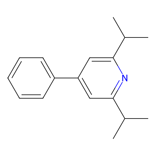 Pyridine, 2,6-bis(1-methylethyl)-4-phenyl- structure