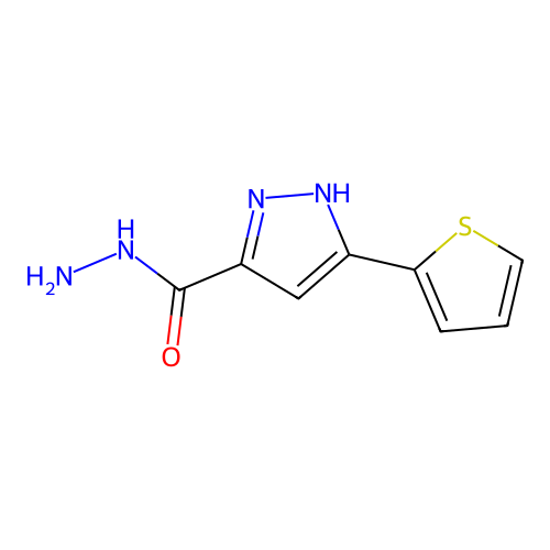 5-(2-Thienyl)-1H-pyrazole-3-carboxylic acid hydrazide structure