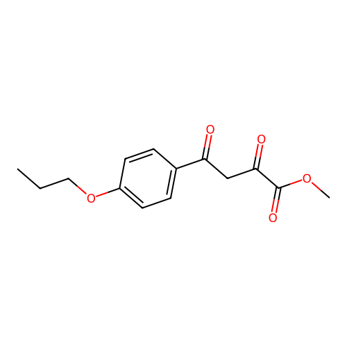 Methyl 2,4-dioxo-4-(4-propoxyphenyl)butanoate structure