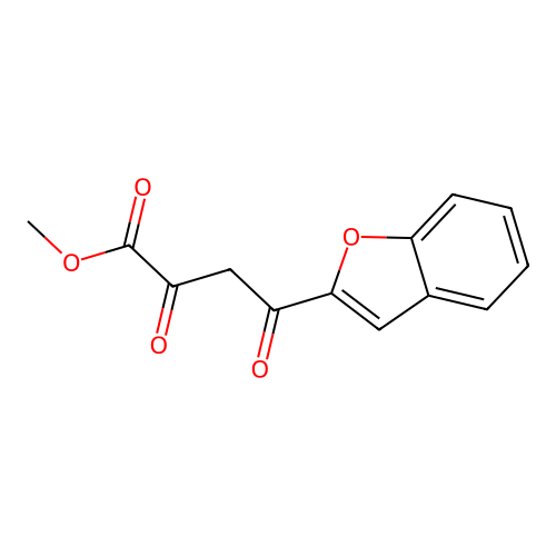 Methyl 4-(1-benzofuran-2-yl)-2,4-dioxobutanoate structure