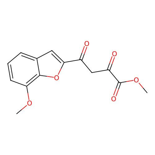 Methyl 4-(7-methoxybenzo[d]furan-2-yl)-2,4-dioxobutanoate structure