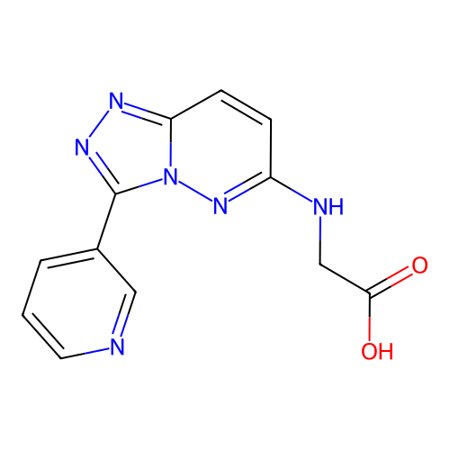 2-[(3-Pyridin-3-yl-[1,2,4]triazolo[4,3-b]pyridazin-6-yl)amino]acetic acid structure