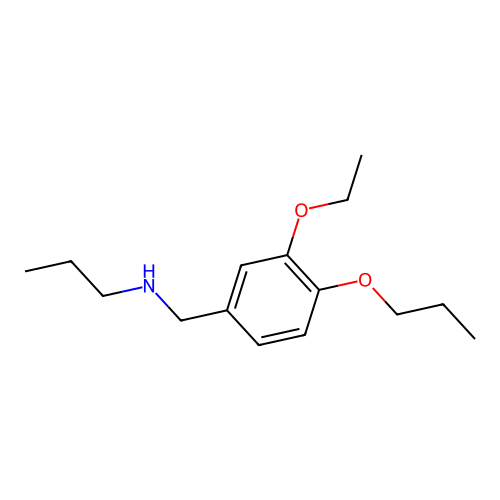 [(3-Ethoxy-4-propoxyphenyl)methyl](propyl)amine structure