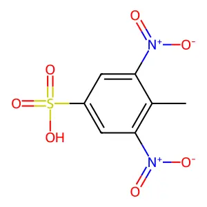 Benzenesulfonic acid, 4-methyl-3,5-dinitro- structure