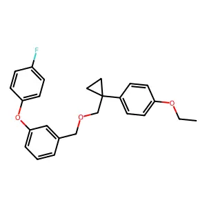1-Ethoxy-4-(1-((3-(4-fluorophenoxy)phenyl)methoxymethyl)cyclopropyl)benzene structure