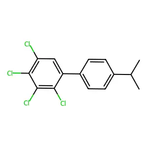 4'-Isopropyl-2,3,4,5-tetrachlorobiphenyl structure