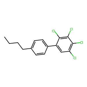 4'-n-Butyl-2,3,4,5-tetrachlorobiphenyl structure