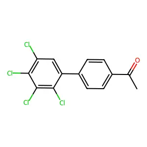 1-(4-(2,3,4,5-Tetrachlorophenyl)phenyl)ethanone structure