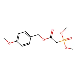 Acetic acid, 2-(dimethoxyphosphinyl)-, (4-methoxyphenyl)methyl ester structure