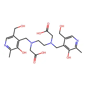 N,N'-二吡哆醛基乙二胺-N,N'-二乙酸 structure
