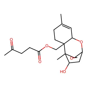 Trichothec-9-ene-4,15-diol, 12,13-epoxy-, 15-(4-oxopentanoate), (4beta)- structure