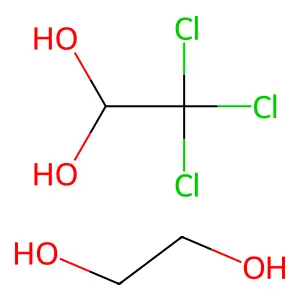 1,1-Ethanediol, 2,2,2-trichloro-, mixt. with 1,2-ethanediol structure
