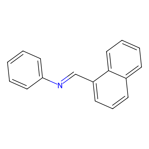 N-(1-Naphthylmethylene)aniline structure