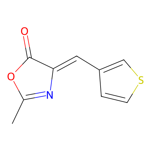 5(4H)-Oxazolone, 2-methyl-4-(3-thienylmethylene)-, (Z)- structure