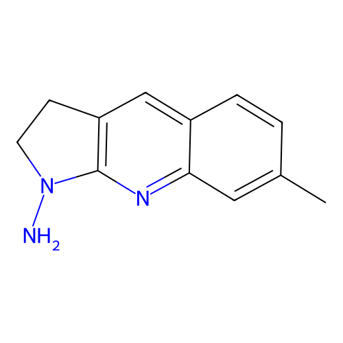 7-methyl-2,3-dihydro-1H-pyrrolo[2,3-b]quinolin-1-amine structure