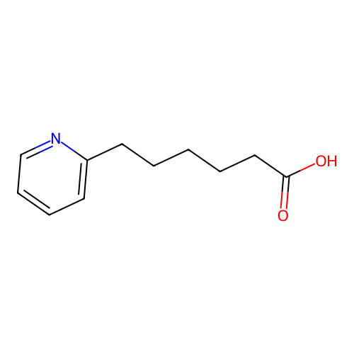 6-(2-Pyridyl)hexanoic acid structure