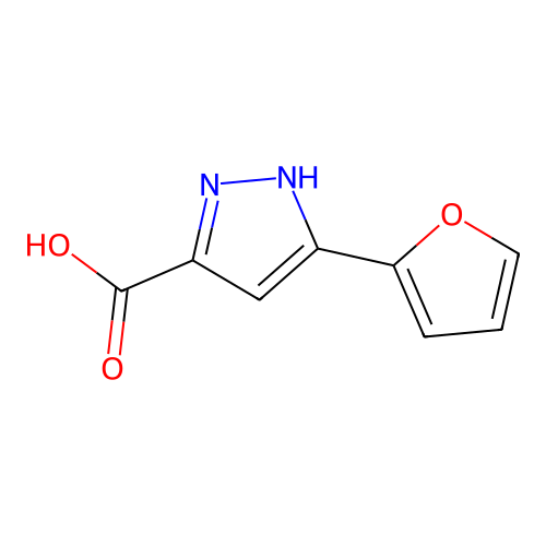5-(呋喃-2-基)-1H-吡唑-3-甲酸 structure